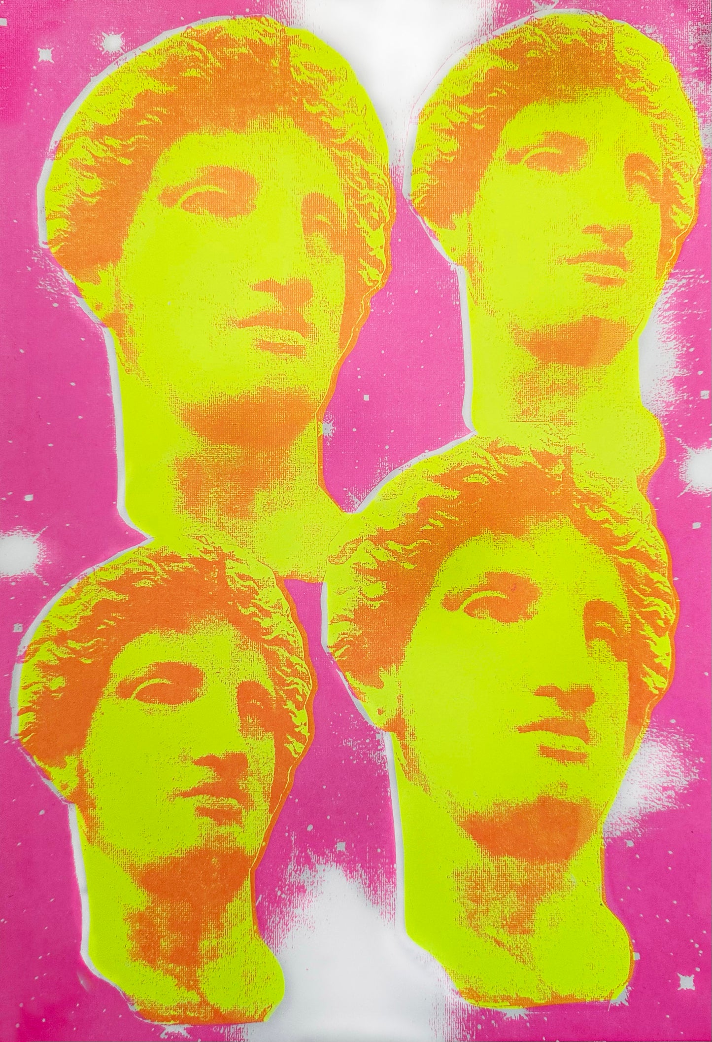 Starry Eyed (Pink/Yellow) A3